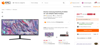 Monitor Samsung ViewFinity S5 34