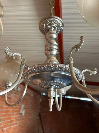 Lámpara de techo antigua cristal