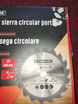 Hoja Sierra Circular Parkside PHKSZ 150 B2