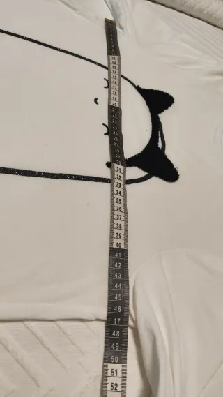 Camisón Oysho blanco estampado fantasma