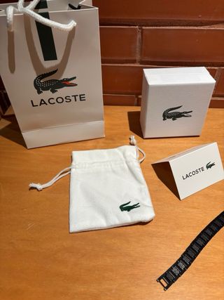 Pulsera Lacoste Negra