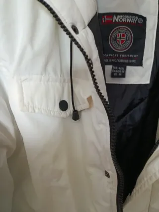 Chaqueta Geographical Norway Blanca Talla XL