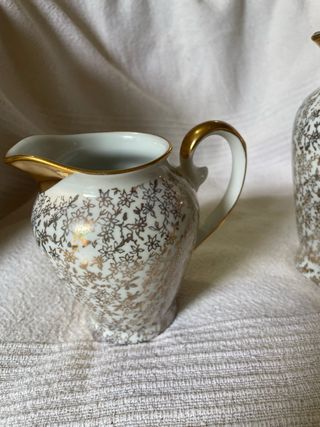 Jarras antiguas doradas, juego.