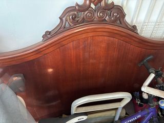 Estructura Cama Matrimonio Madera Caoba