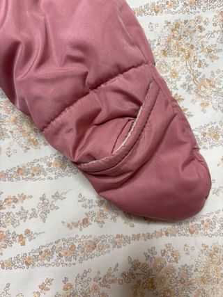 Mono de nieve 12-18 meses rosa