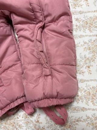 Mono de nieve 12-18 meses rosa