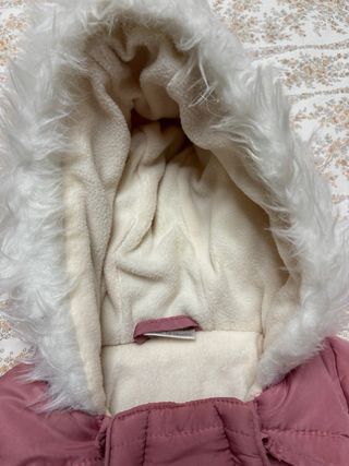 Mono de nieve 12-18 meses rosa