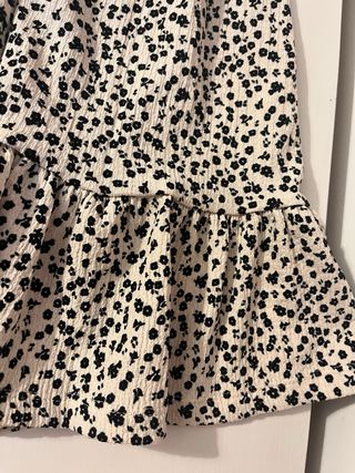 Vestido estampado flores niña 8-9 años