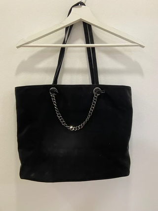 Bolso Shopper Scalpers Negro Cadena Calavera