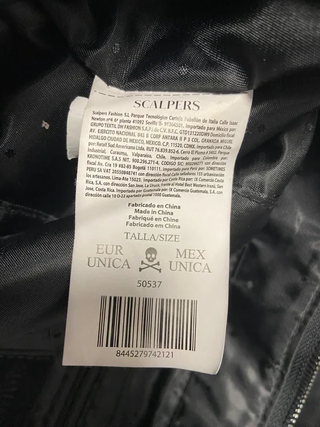 Bolso Shopper Scalpers Negro Cadena Calavera