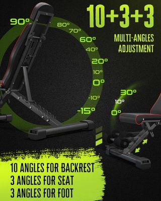 Banco Pesas Ajustable YOLEO 6 en 1