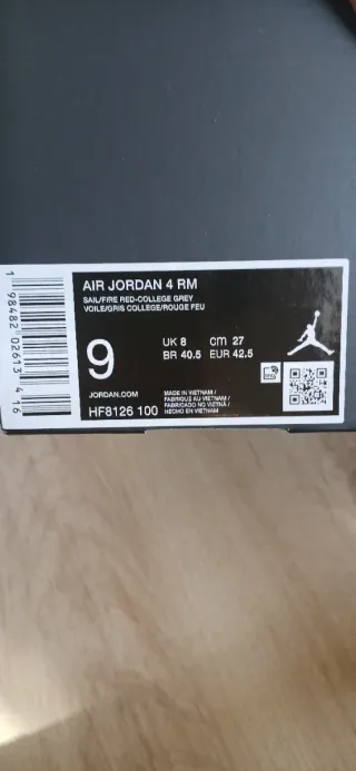 Zapatillas 4 RM deportivas rojas y blancas