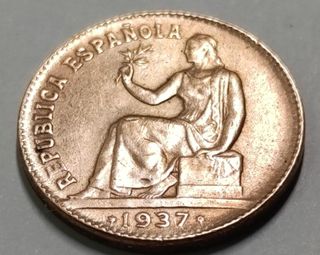 Moneda 50 céntimos República Española 1937*36