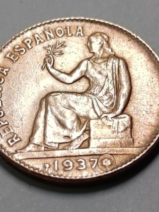 Moneda 50 céntimos República Española 1937*36