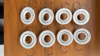 Conjunto 8 Focos empotrables ojos de buey blancos