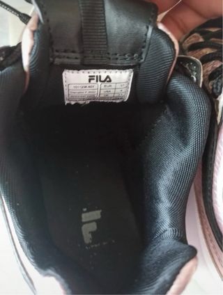 Scarpe Fila donna oro rosa e nere