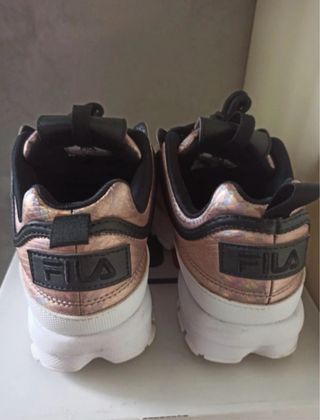 Scarpe Fila donna oro rosa e nere