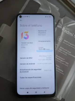 Xiaomi Redmi 9T 128GB Batería 6000mAh