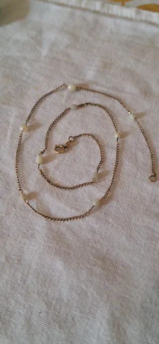 Catenina 12k Oro gold filled  con Perle