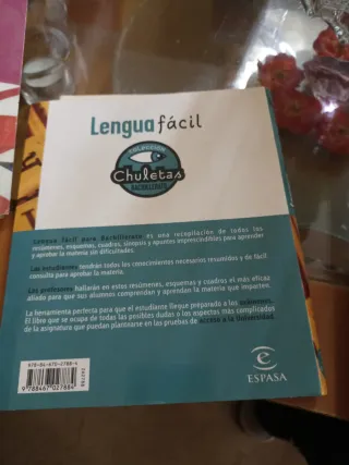 Colección chuletas de inglés, lengua y matemáticas