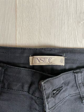 Pantalón vaquero negro Inside Talla L/40