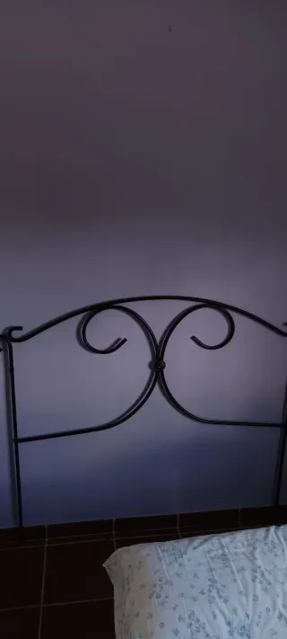 Cabecero forja negro 1.35