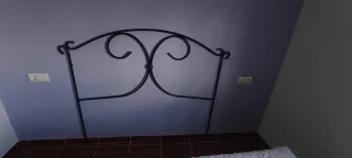 Cabecero forja negro 1.35