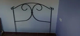 Cabecero forja negro 1.35
