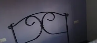 Cabecero forja negro 1.35