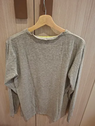 Camiseta skater hombre gris