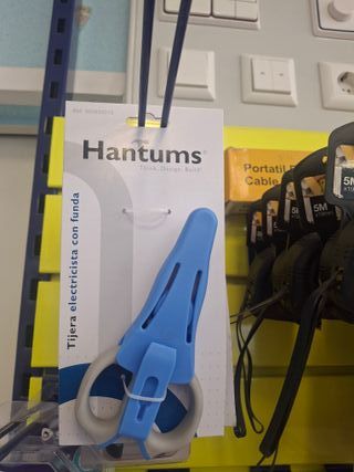 Tijera electricista Hantums con funda