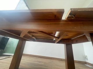 Mesa moderna extensible madera roble 140-190cm