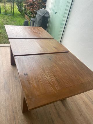 Mesa moderna extensible madera roble 140-190cm