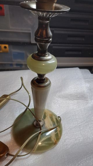 Lampadario Onice Antico Metallo Pietra
