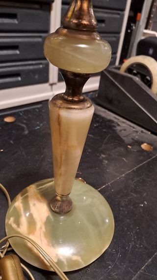 Lampadario Onice Antico Metallo Pietra