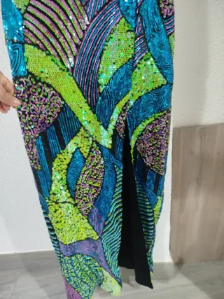 Vestido largo lentejuelas