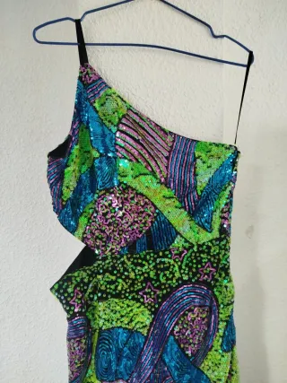 Vestido largo lentejuelas