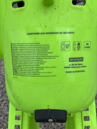 Silla de bici para niño