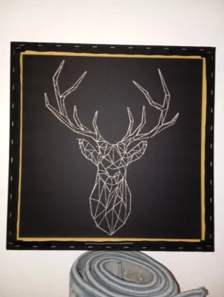 Cuadro Ciervo geométrico del Ikea