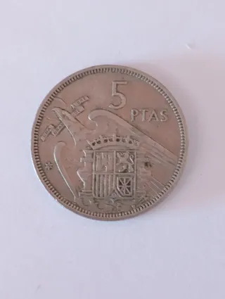 Moneda 5 Pesetas Franco 1957