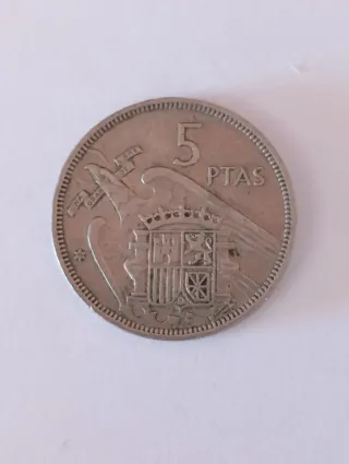 Moneda 5 Pesetas Franco 1957