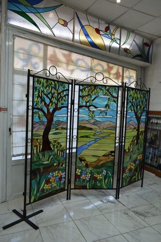 Biombo Vidriera Paisaje