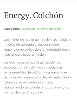 Colchón Cama 90cm
