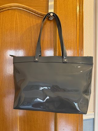 Bolso Armani Jeans Gris Charol