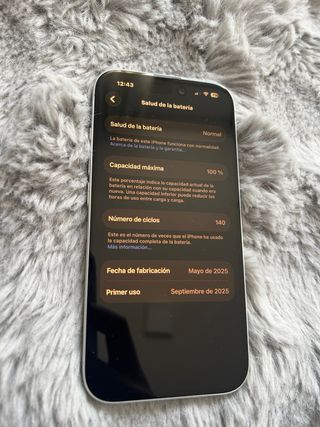 iPhone 16 Blanco 128GB Batería 100%