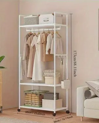 Scaffale scarpiera guardaroba stand appendiabiti