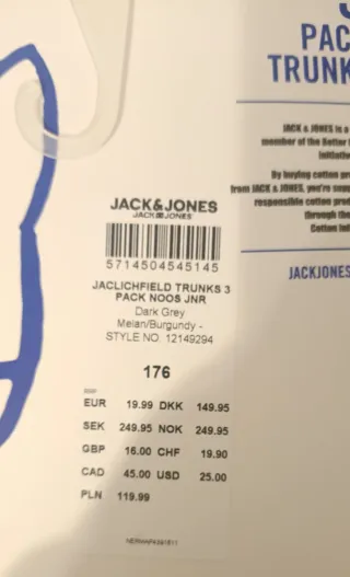 Pack 3 Calzoncillos Jack & Jones Junior