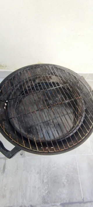 Barbacoa Portátil Negra y Plateada