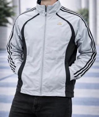 ¡¡OFERTA!! Talla L Chaqueta Adidas Gris y Negra