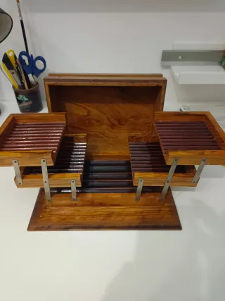 Scatola per sigari e sigarette in legno